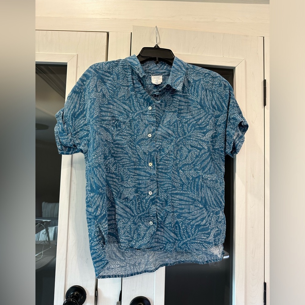 SOLD Sigurd Olsen 100% linen button up med